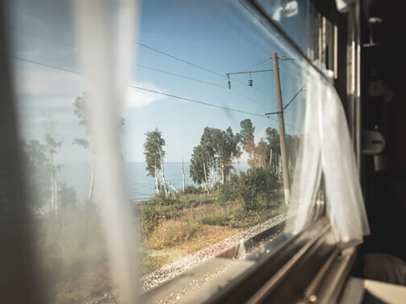 фото из иллюминатора поезда